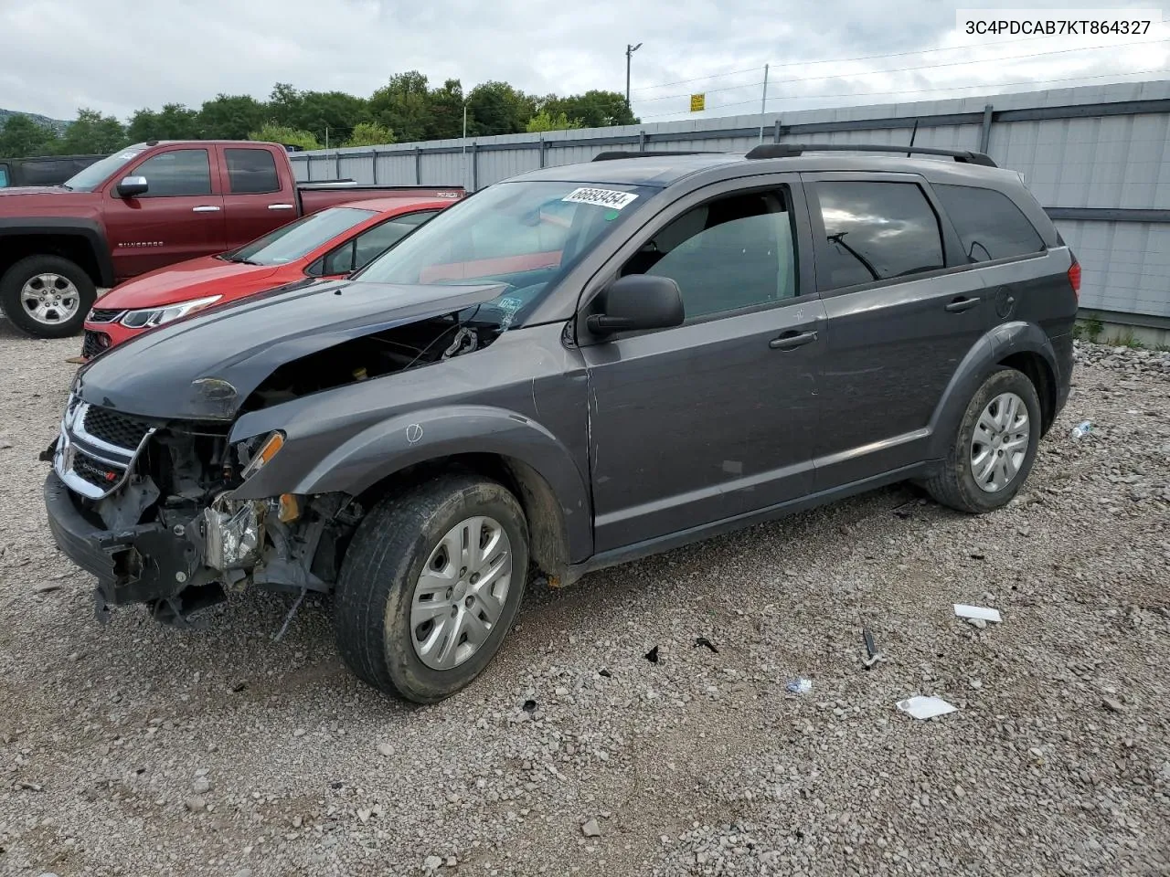 2019 Dodge Journey Se VIN: 3C4PDCAB7KT864327 Lot: 66693454