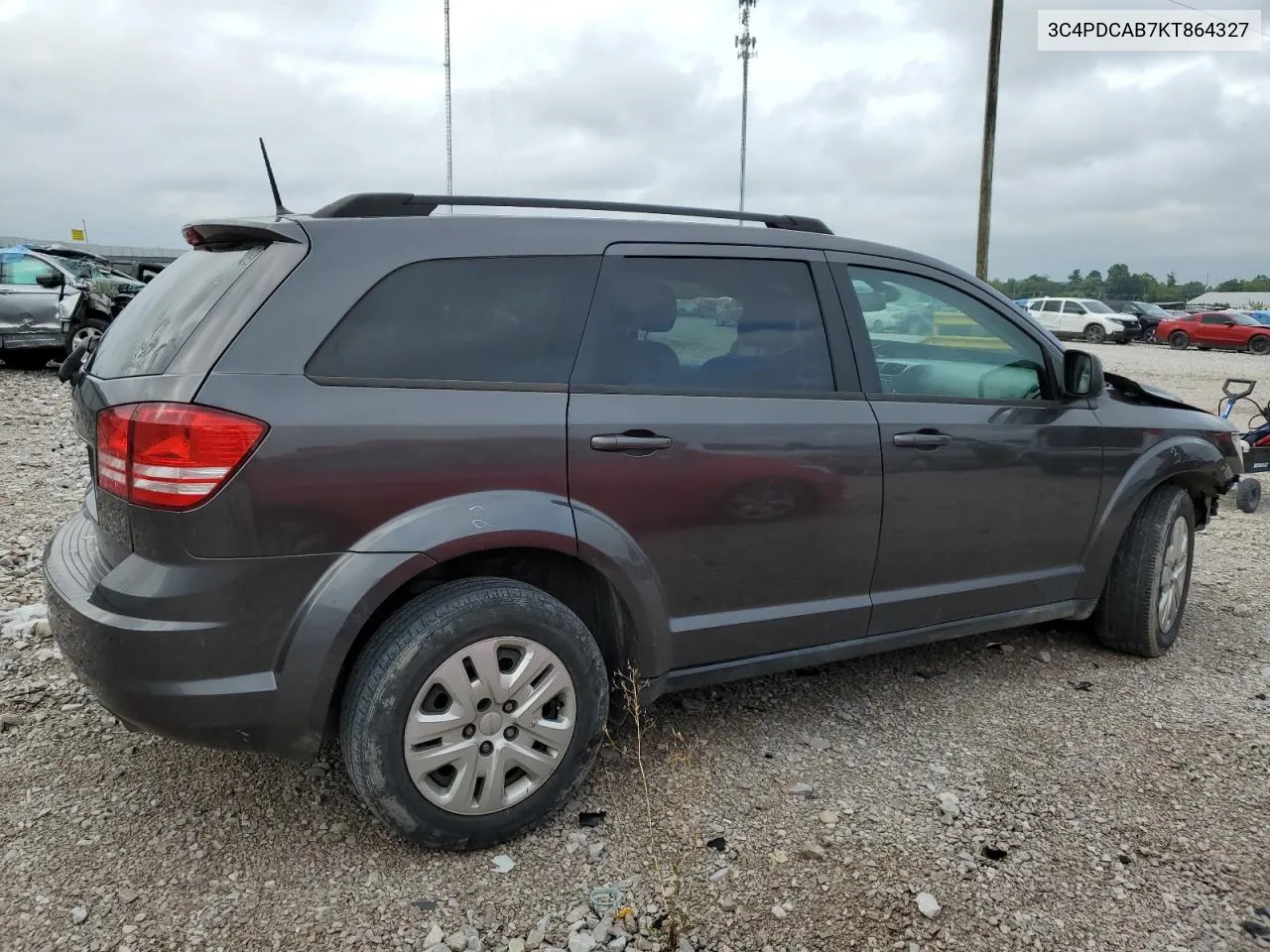 2019 Dodge Journey Se VIN: 3C4PDCAB7KT864327 Lot: 66693454