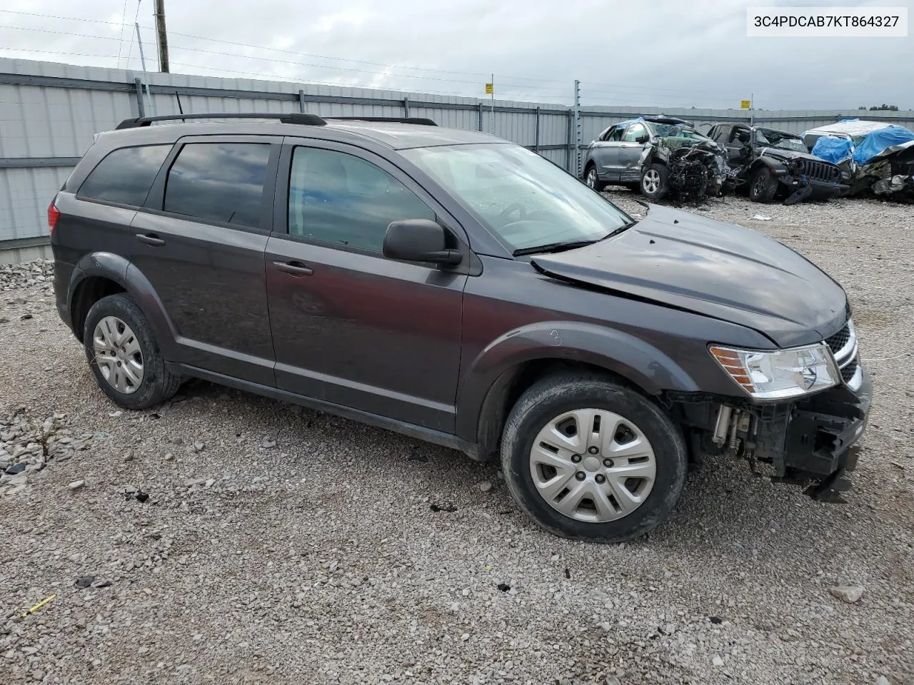 2019 Dodge Journey Se VIN: 3C4PDCAB7KT864327 Lot: 66693454