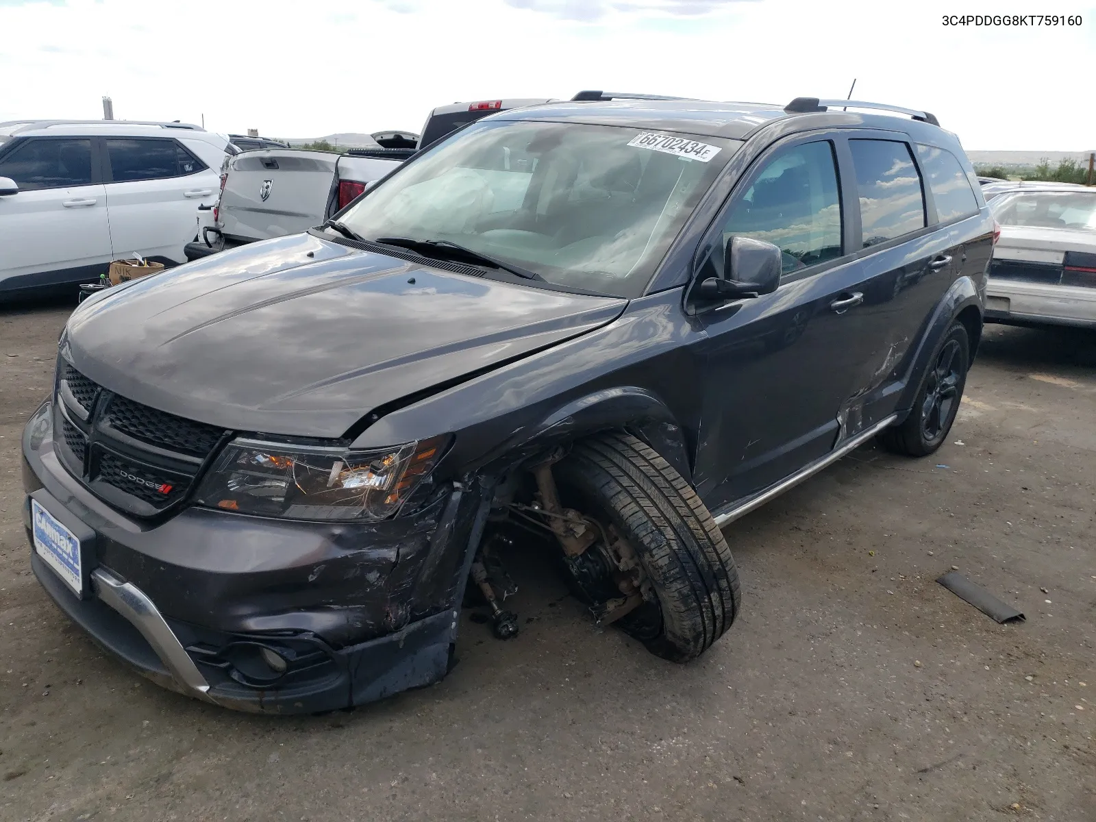 2019 Dodge Journey Crossroad VIN: 3C4PDDGG8KT759160 Lot: 66702434