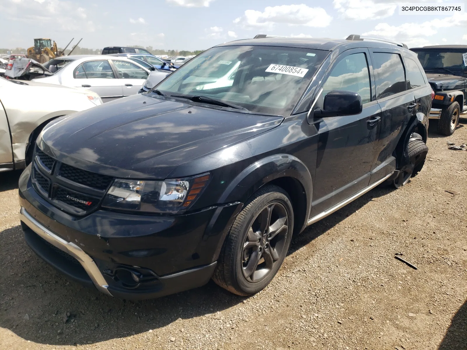 2019 Dodge Journey Crossroad VIN: 3C4PDCGB8KT867745 Lot: 67400854