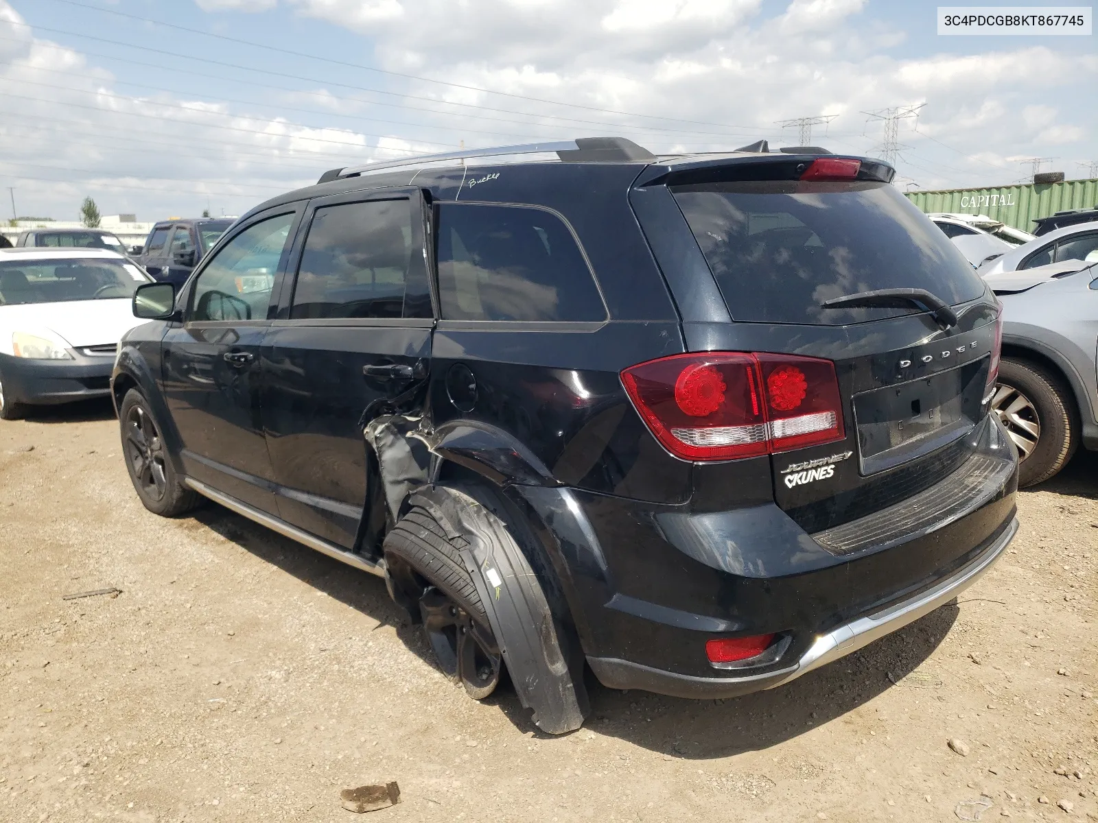 2019 Dodge Journey Crossroad VIN: 3C4PDCGB8KT867745 Lot: 67400854