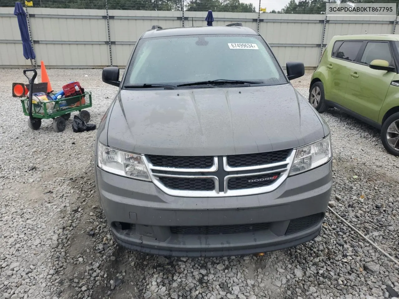 2019 Dodge Journey Se VIN: 3C4PDCAB0KT867795 Lot: 67499634