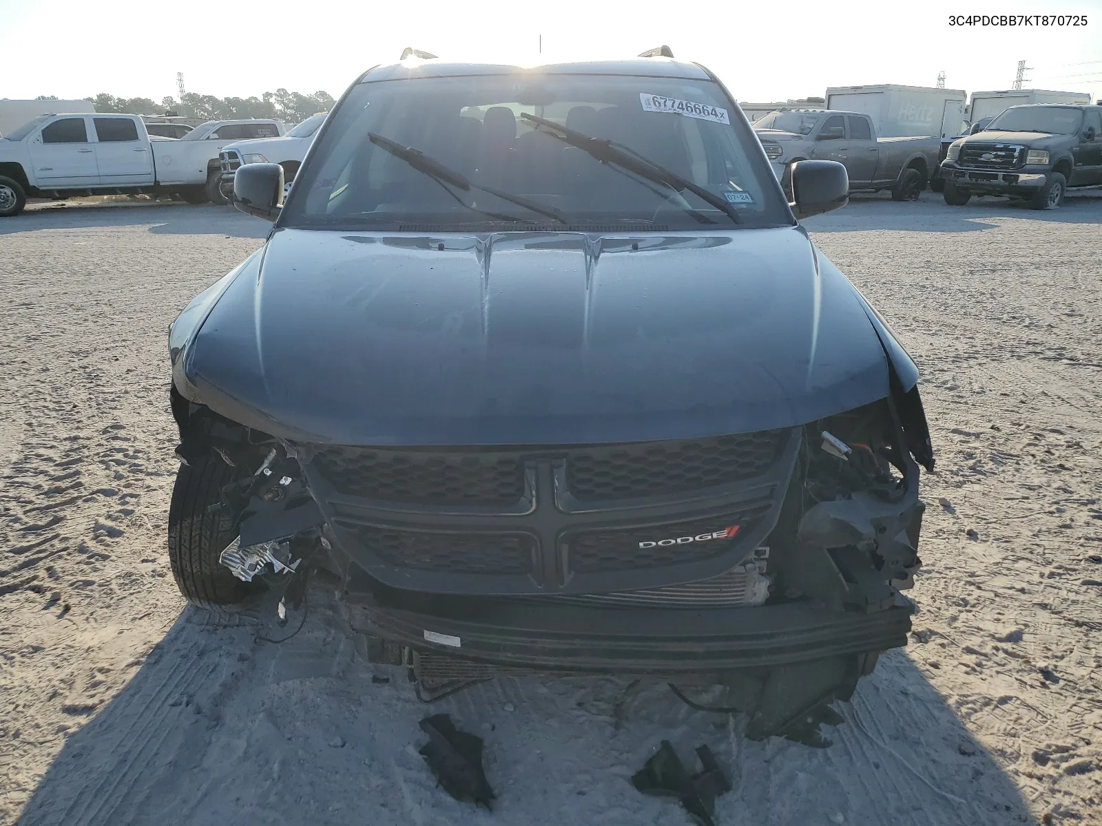 2019 Dodge Journey Se VIN: 3C4PDCBB7KT870725 Lot: 67746664