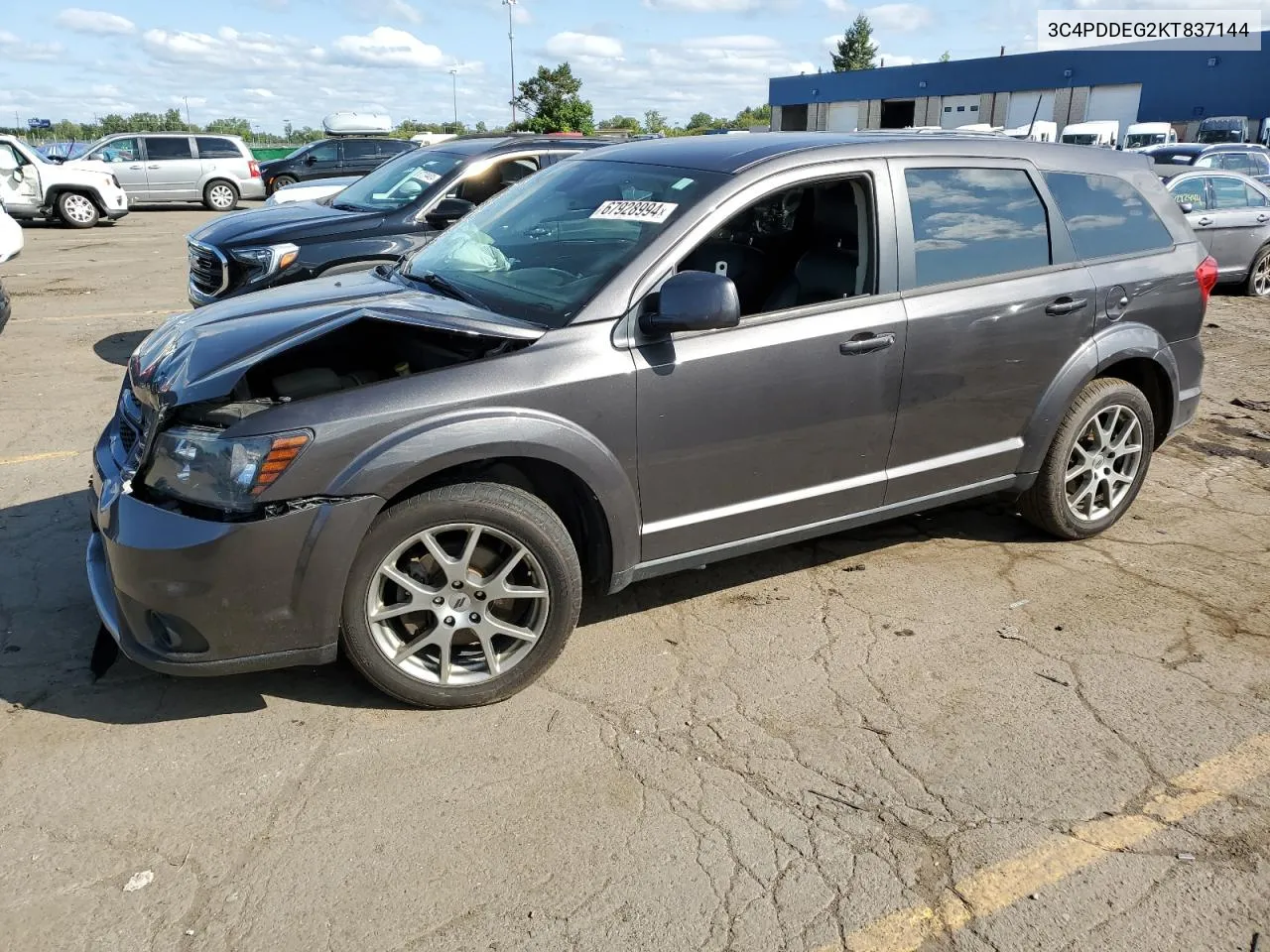 2019 Dodge Journey Gt VIN: 3C4PDDEG2KT837144 Lot: 67928994