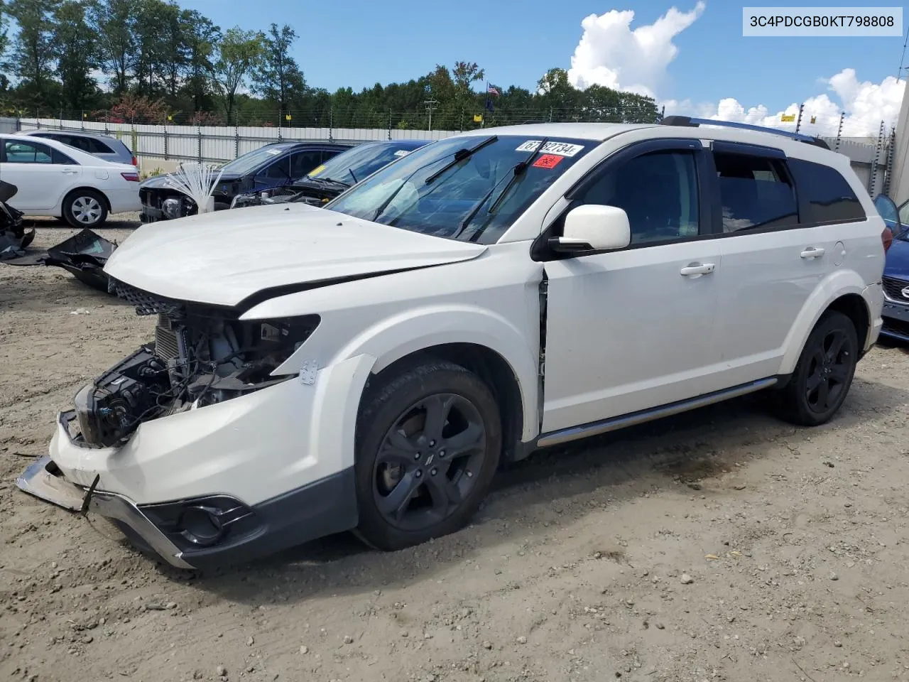 2019 Dodge Journey Crossroad VIN: 3C4PDCGB0KT798808 Lot: 67982734