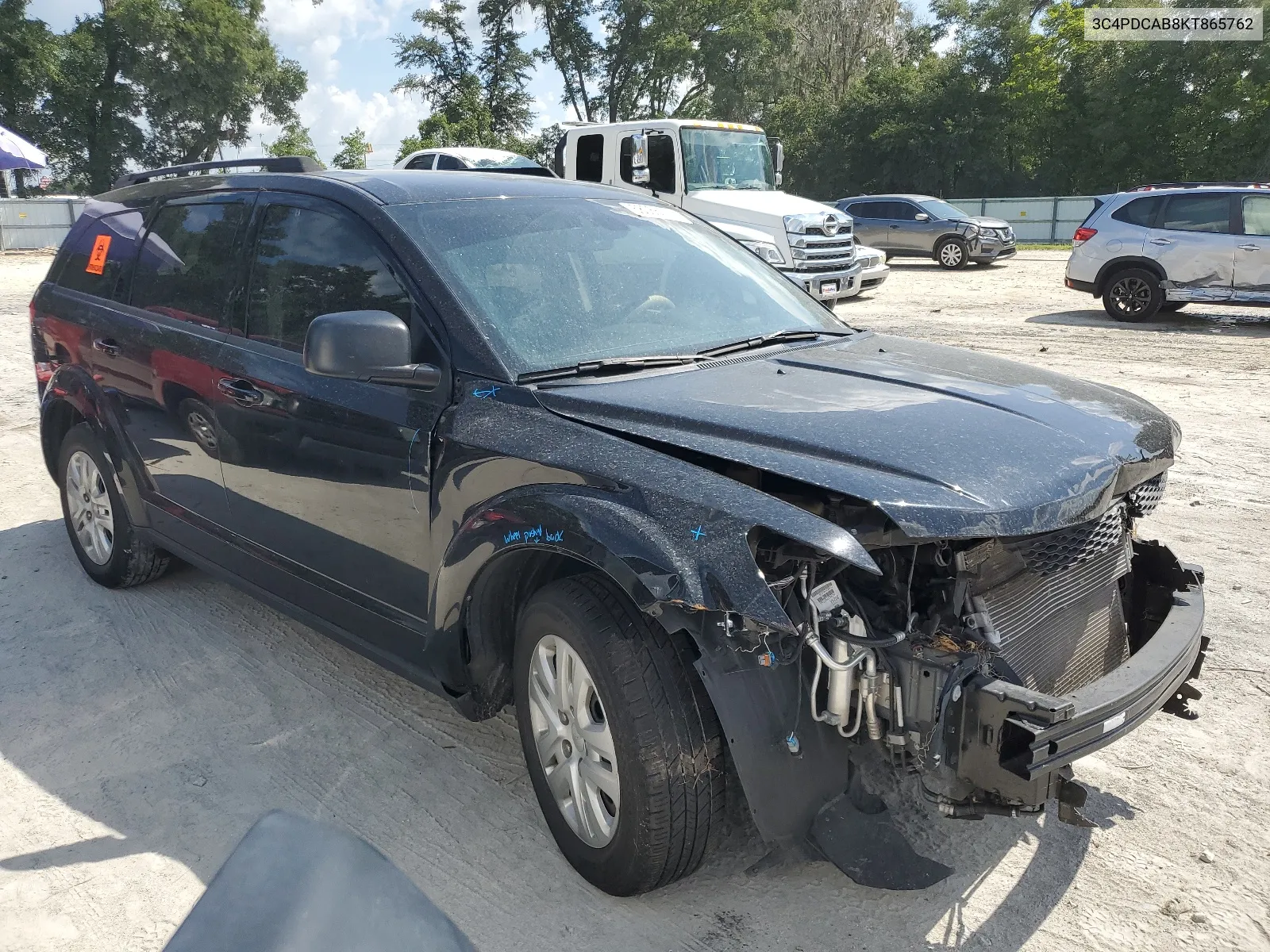 2019 Dodge Journey Se VIN: 3C4PDCAB8KT865762 Lot: 68066174