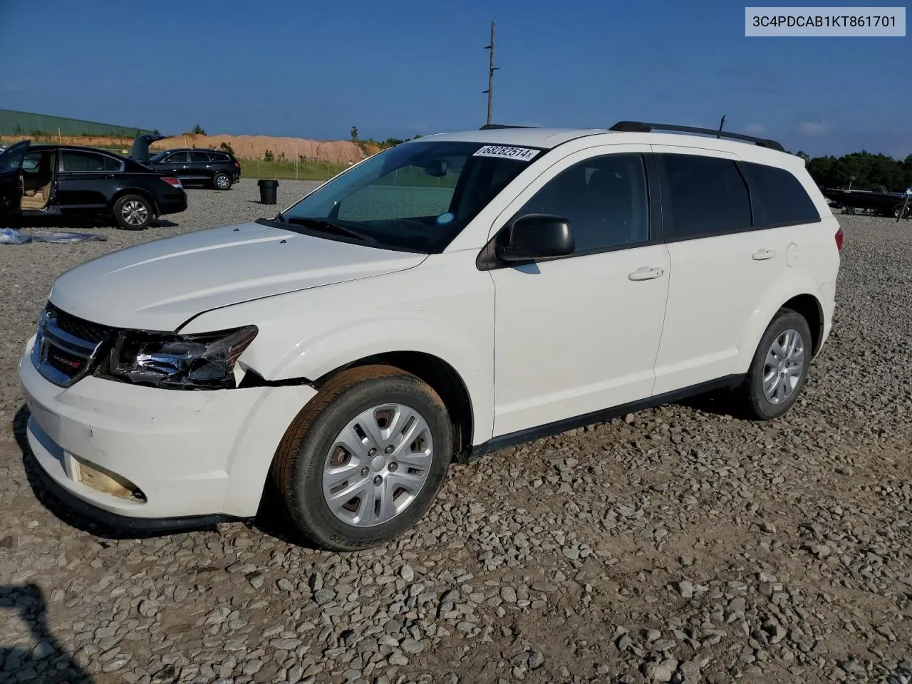 3C4PDCAB1KT861701 2019 Dodge Journey Se