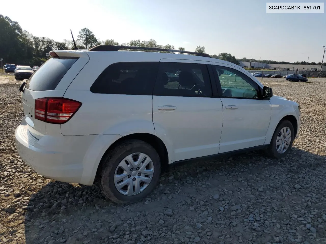 2019 Dodge Journey Se VIN: 3C4PDCAB1KT861701 Lot: 68282514