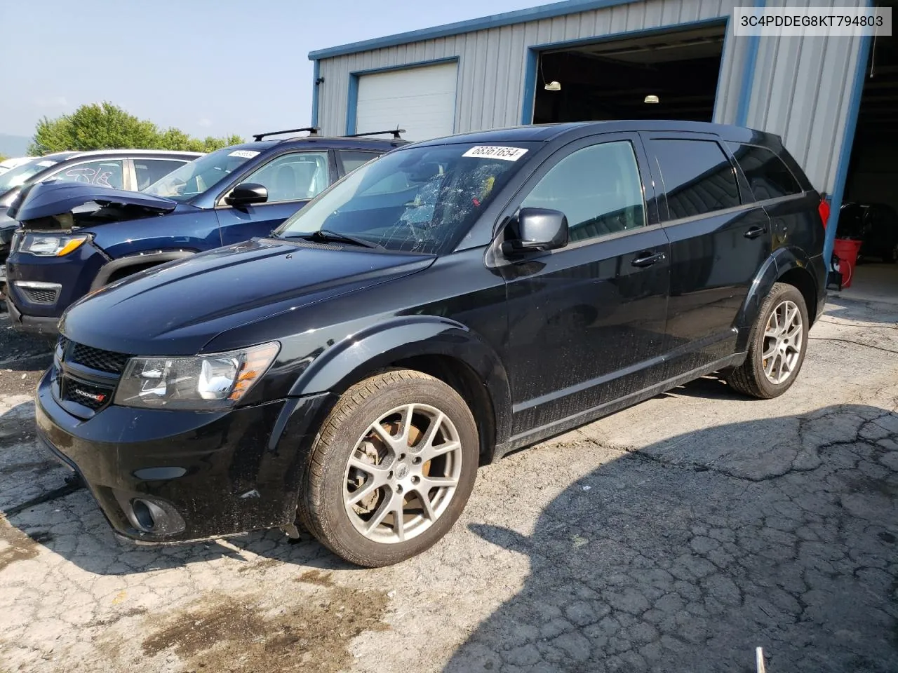 2019 Dodge Journey Gt VIN: 3C4PDDEG8KT794803 Lot: 68361654