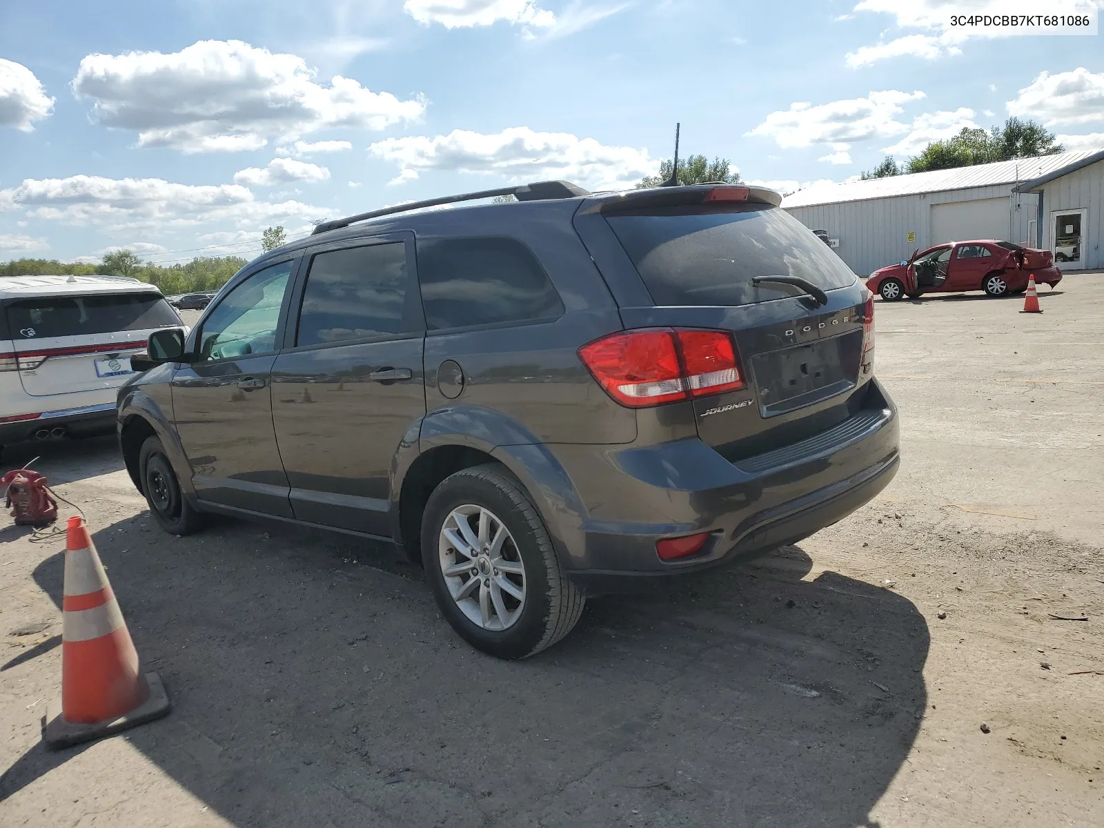 2019 Dodge Journey Se VIN: 3C4PDCBB7KT681086 Lot: 68446804