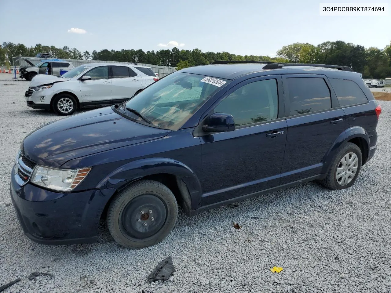 2019 Dodge Journey Se VIN: 3C4PDCBB9KT874694 Lot: 68826524