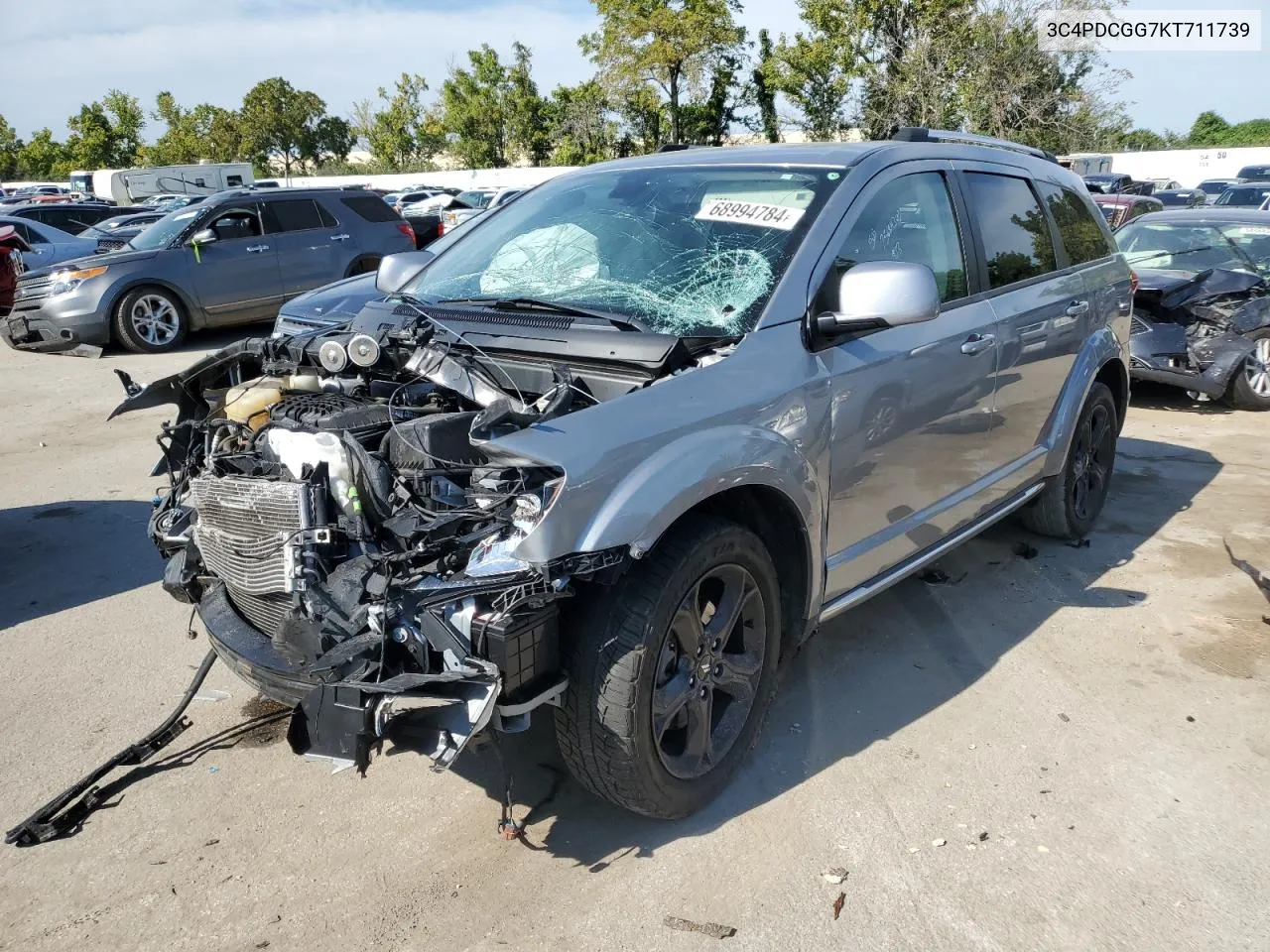 2019 Dodge Journey Crossroad VIN: 3C4PDCGG7KT711739 Lot: 68994784