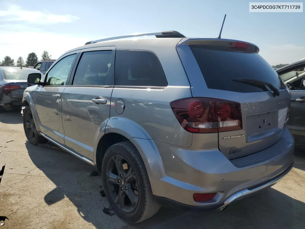 2019 Dodge Journey Crossroad VIN: 3C4PDCGG7KT711739 Lot: 68994784