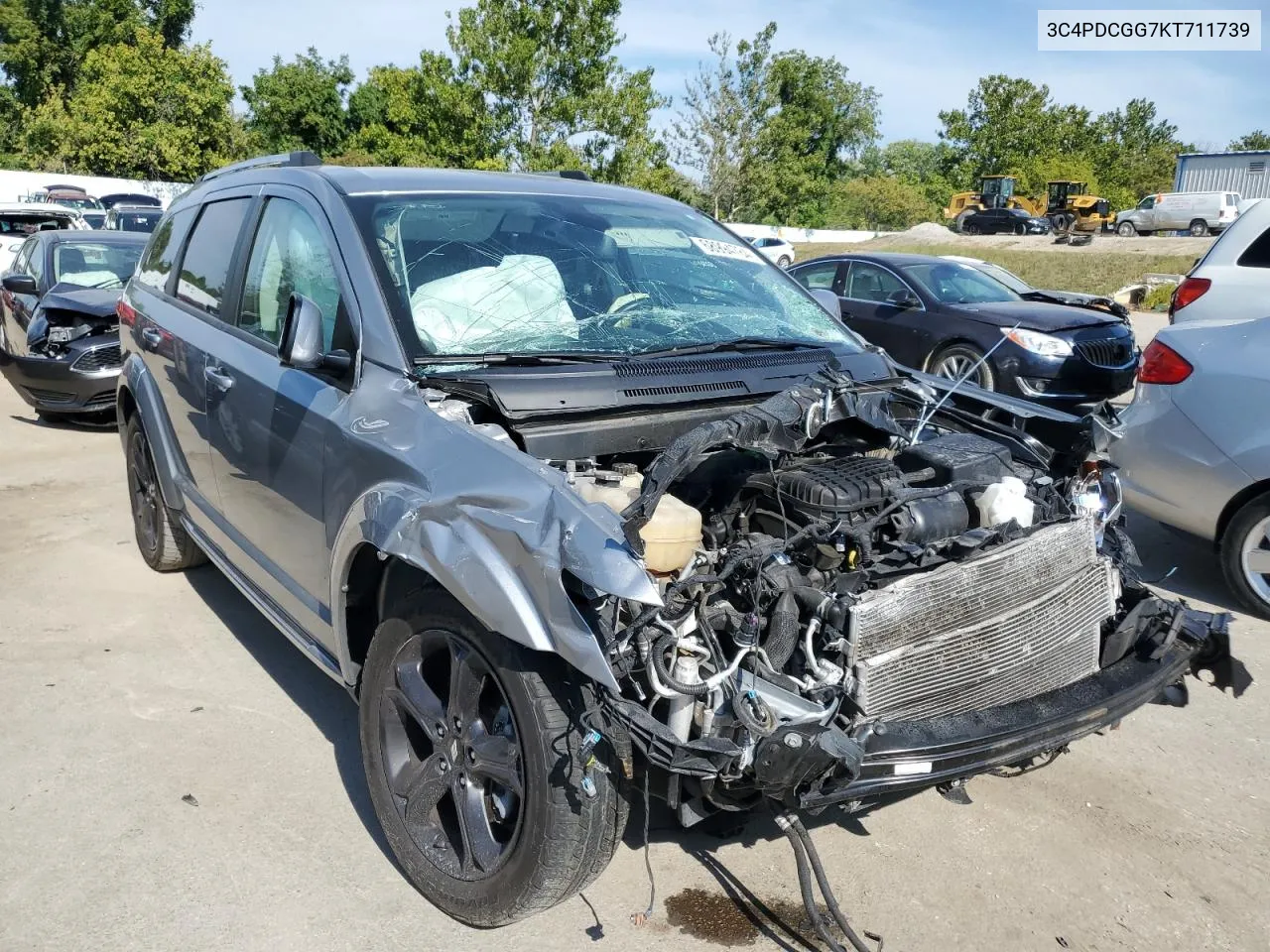 2019 Dodge Journey Crossroad VIN: 3C4PDCGG7KT711739 Lot: 68994784