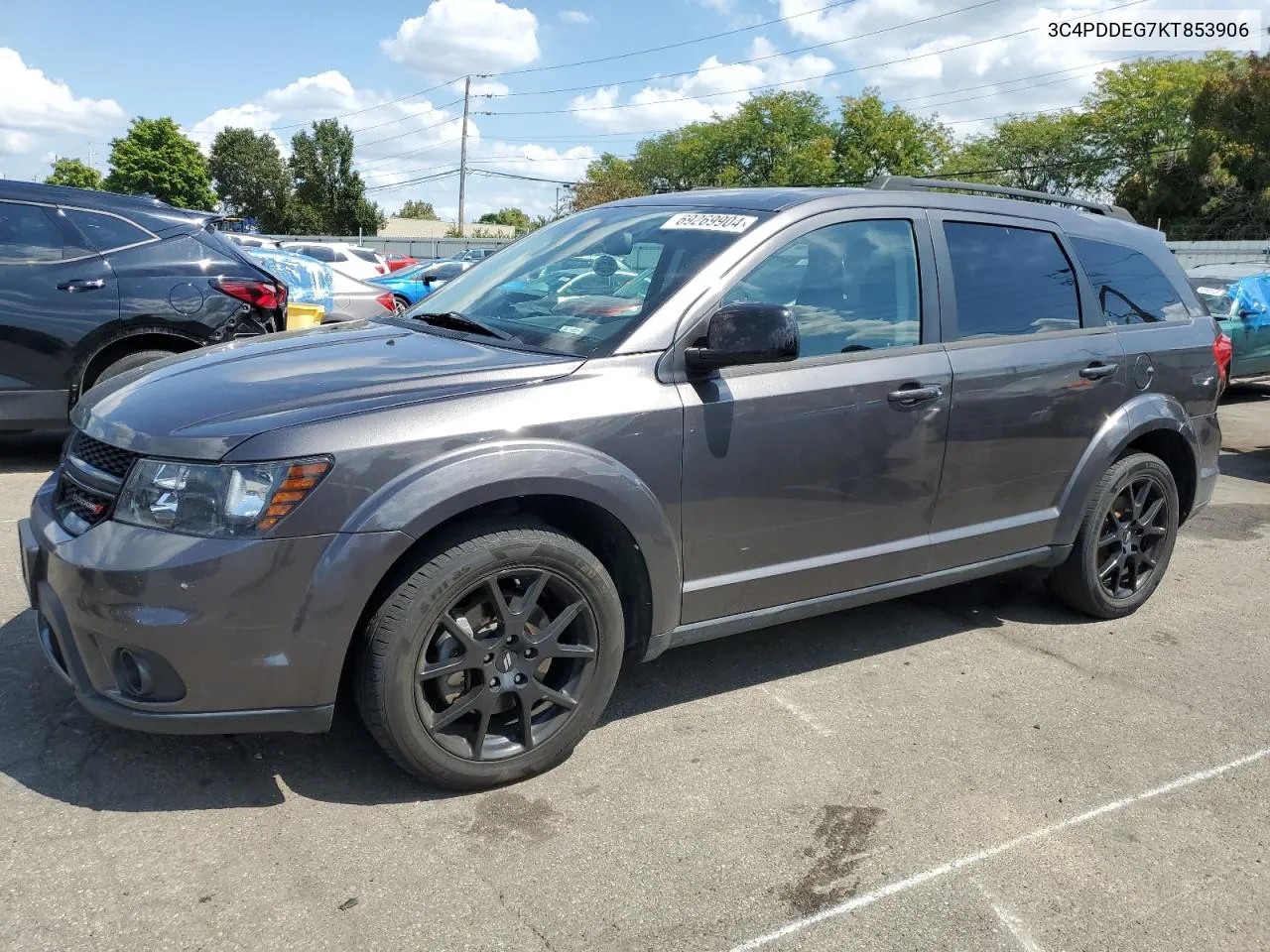 2019 Dodge Journey Gt VIN: 3C4PDDEG7KT853906 Lot: 69269904