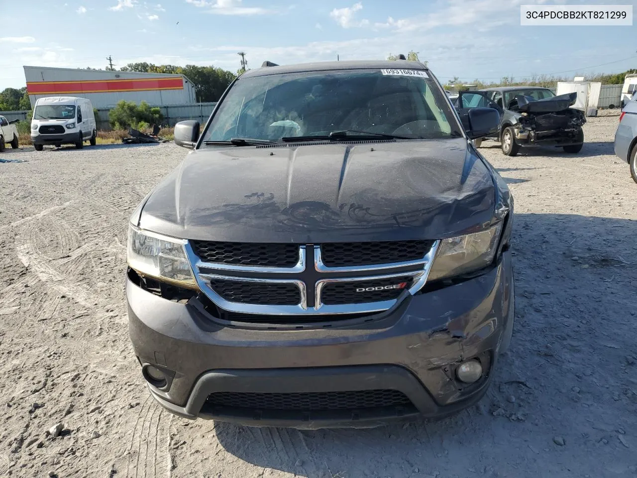 2019 Dodge Journey Se VIN: 3C4PDCBB2KT821299 Lot: 69316674