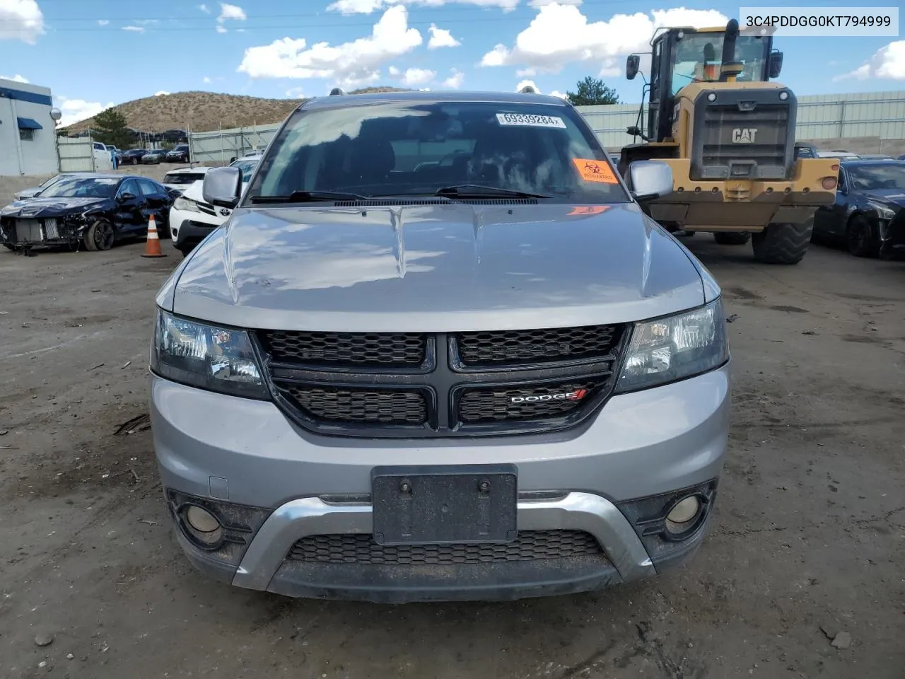 2019 Dodge Journey Crossroad VIN: 3C4PDDGG0KT794999 Lot: 69339284