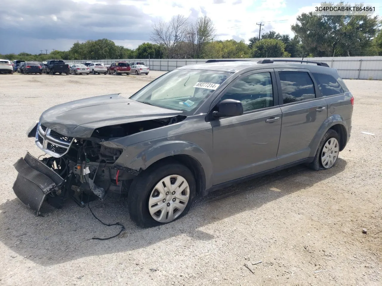 2019 Dodge Journey Se VIN: 3C4PDCAB4KT864561 Lot: 69377314