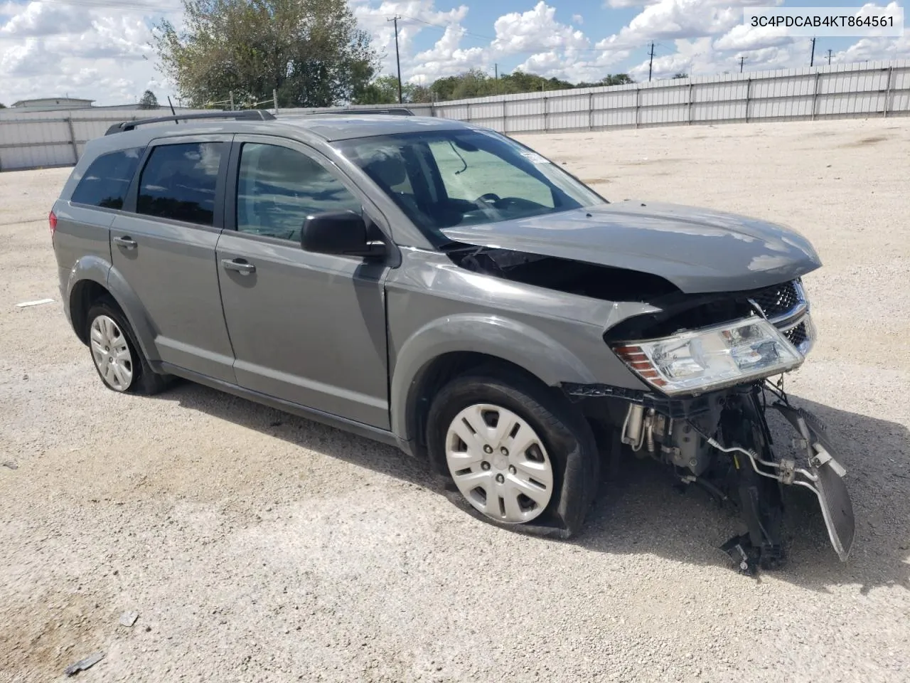 2019 Dodge Journey Se VIN: 3C4PDCAB4KT864561 Lot: 69377314