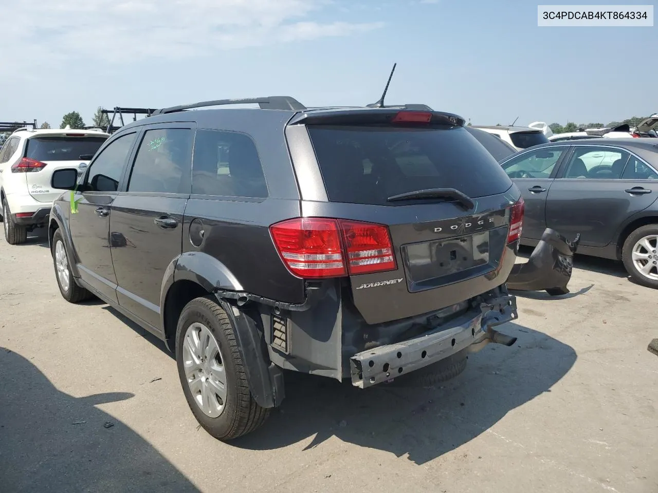 2019 Dodge Journey Se VIN: 3C4PDCAB4KT864334 Lot: 69780174