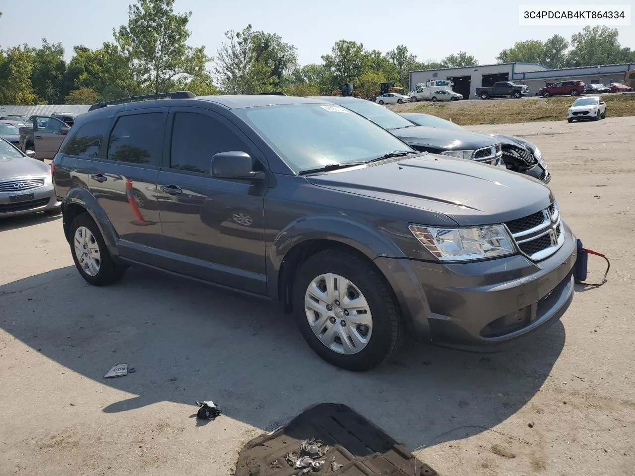 2019 Dodge Journey Se VIN: 3C4PDCAB4KT864334 Lot: 69780174