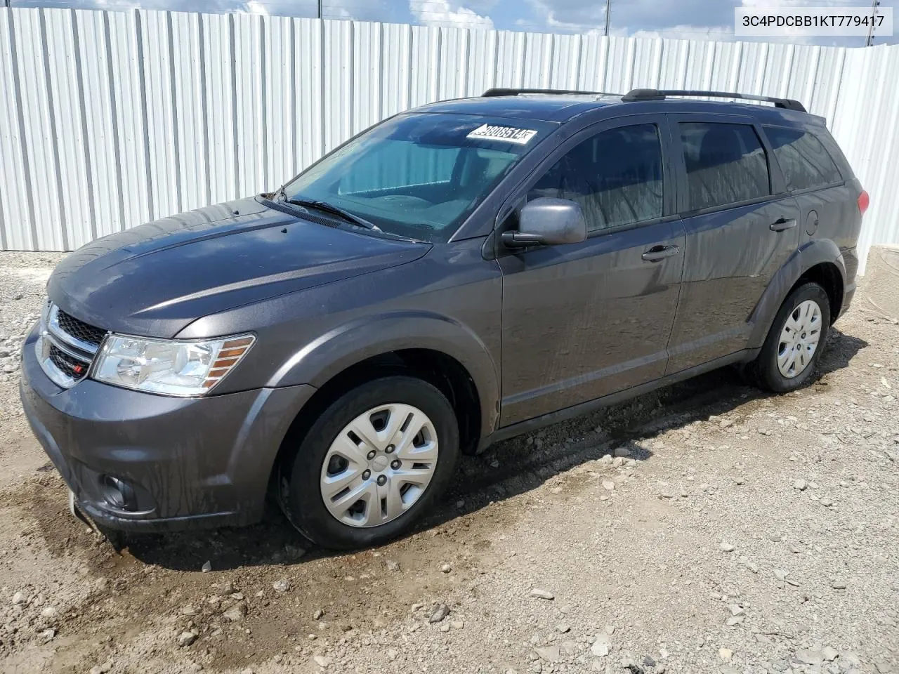 2019 Dodge Journey Se VIN: 3C4PDCBB1KT779417 Lot: 69808514