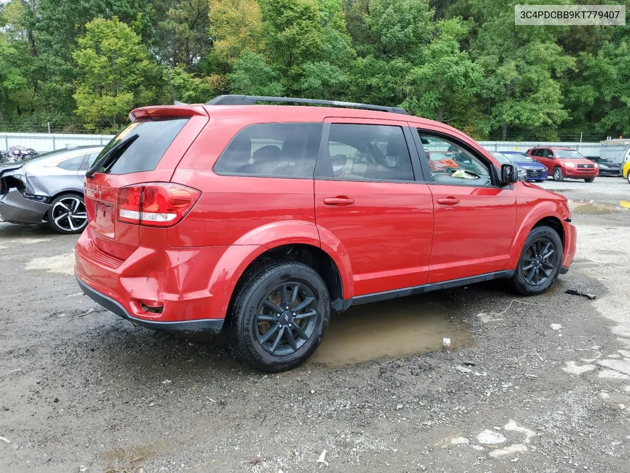 2019 Dodge Journey Se VIN: 3C4PDCBB9KT779407 Lot: 69941894