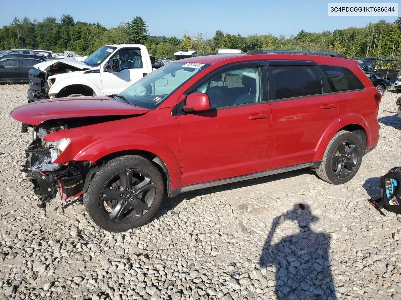 2019 Dodge Journey Crossroad VIN: 3C4PDCGG1KT686644 Lot: 70073404