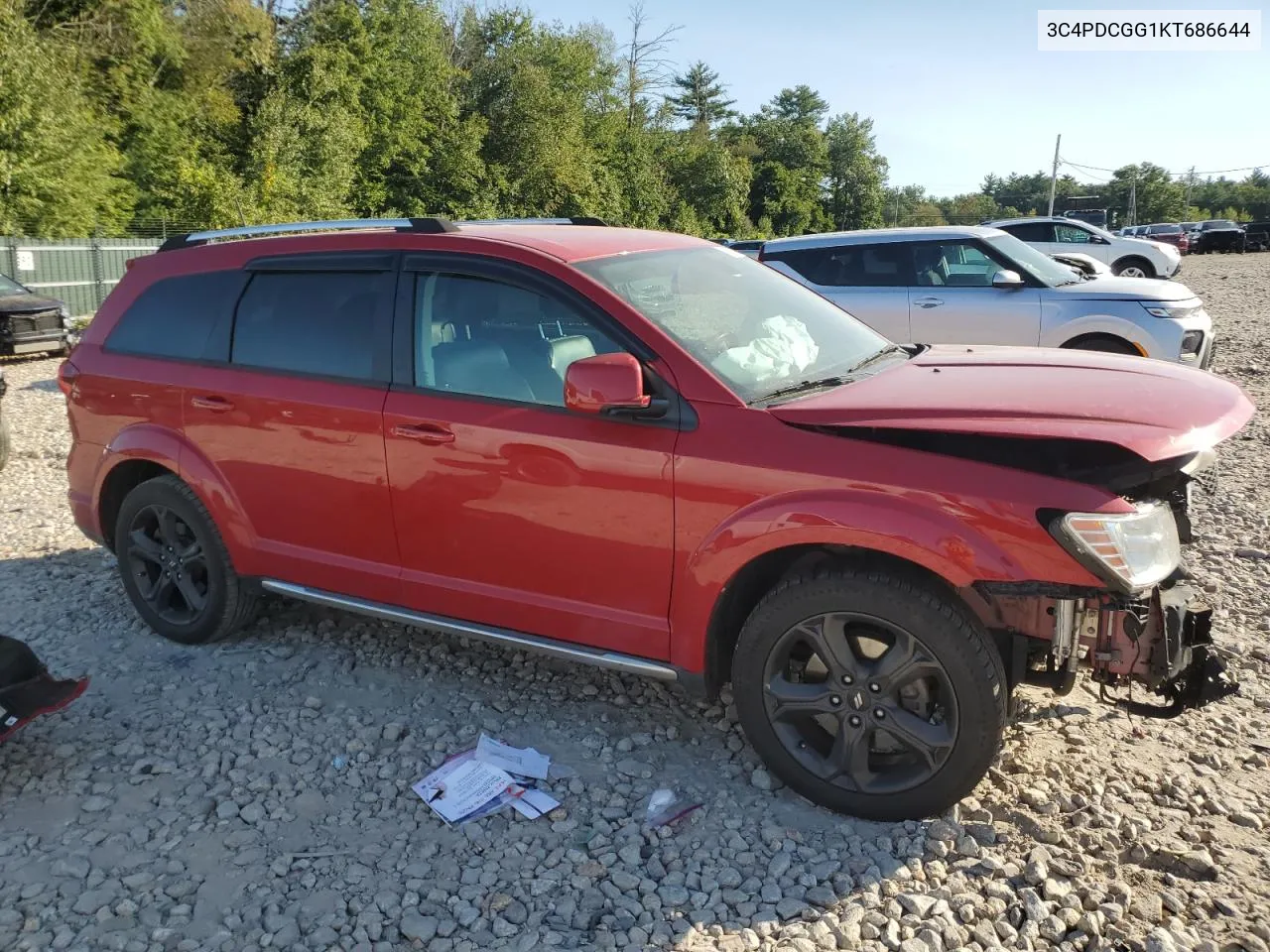 2019 Dodge Journey Crossroad VIN: 3C4PDCGG1KT686644 Lot: 70073404