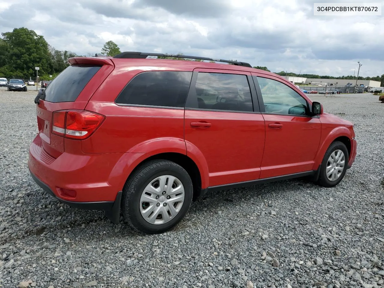 2019 Dodge Journey Se VIN: 3C4PDCBB1KT870672 Lot: 70122204