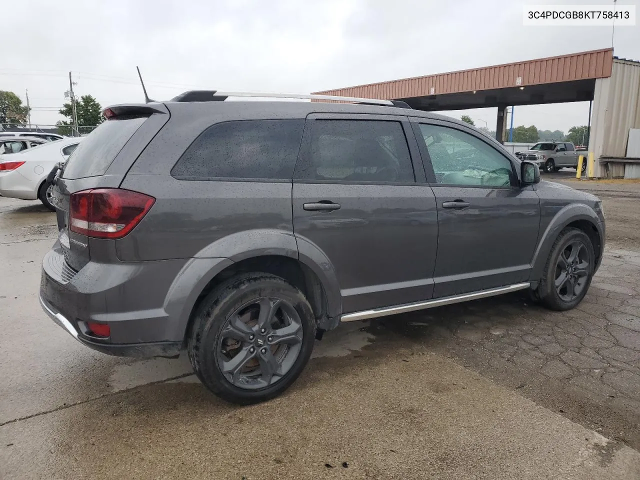 2019 Dodge Journey Crossroad VIN: 3C4PDCGB8KT758413 Lot: 70567334