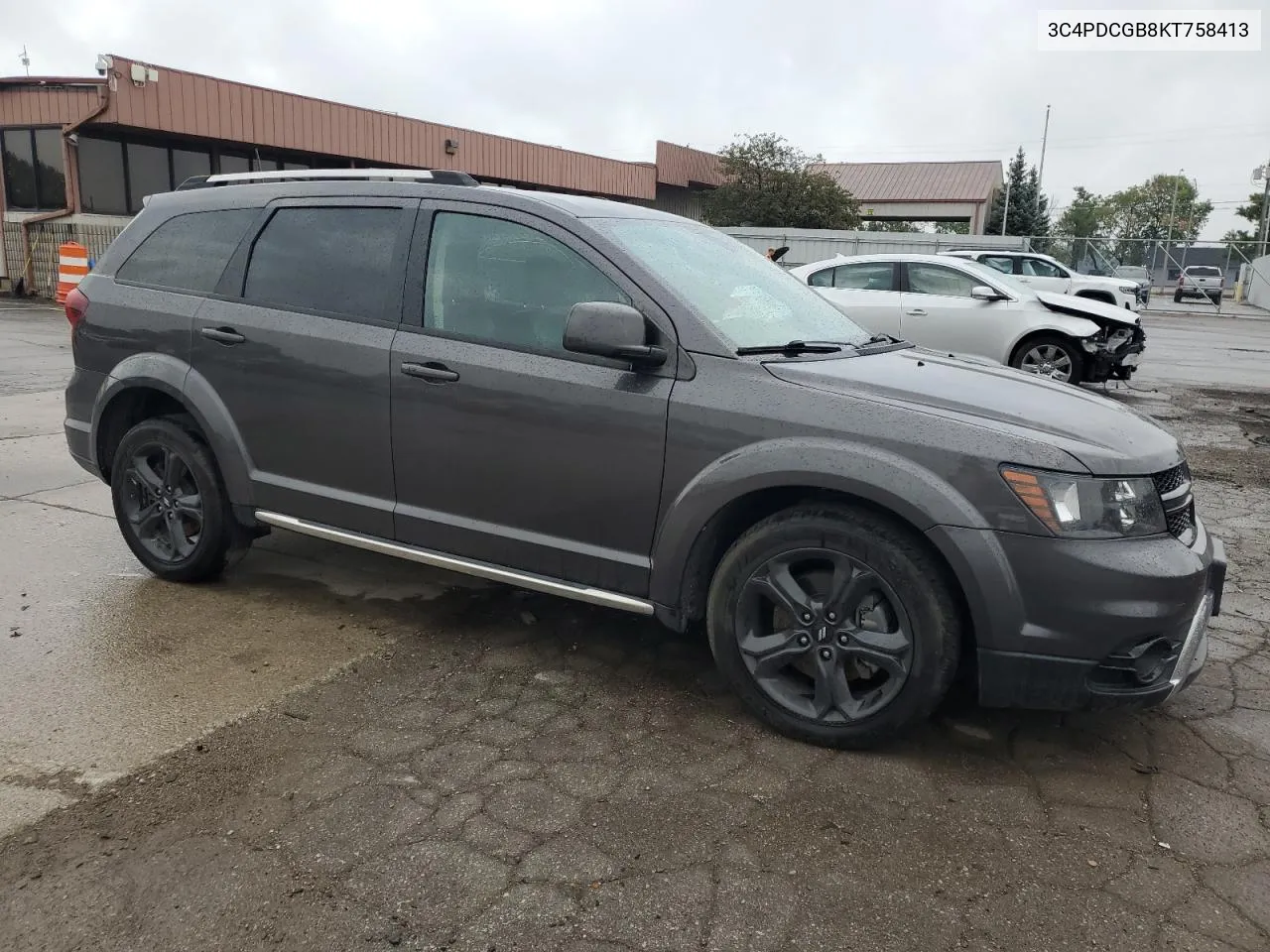 2019 Dodge Journey Crossroad VIN: 3C4PDCGB8KT758413 Lot: 70567334