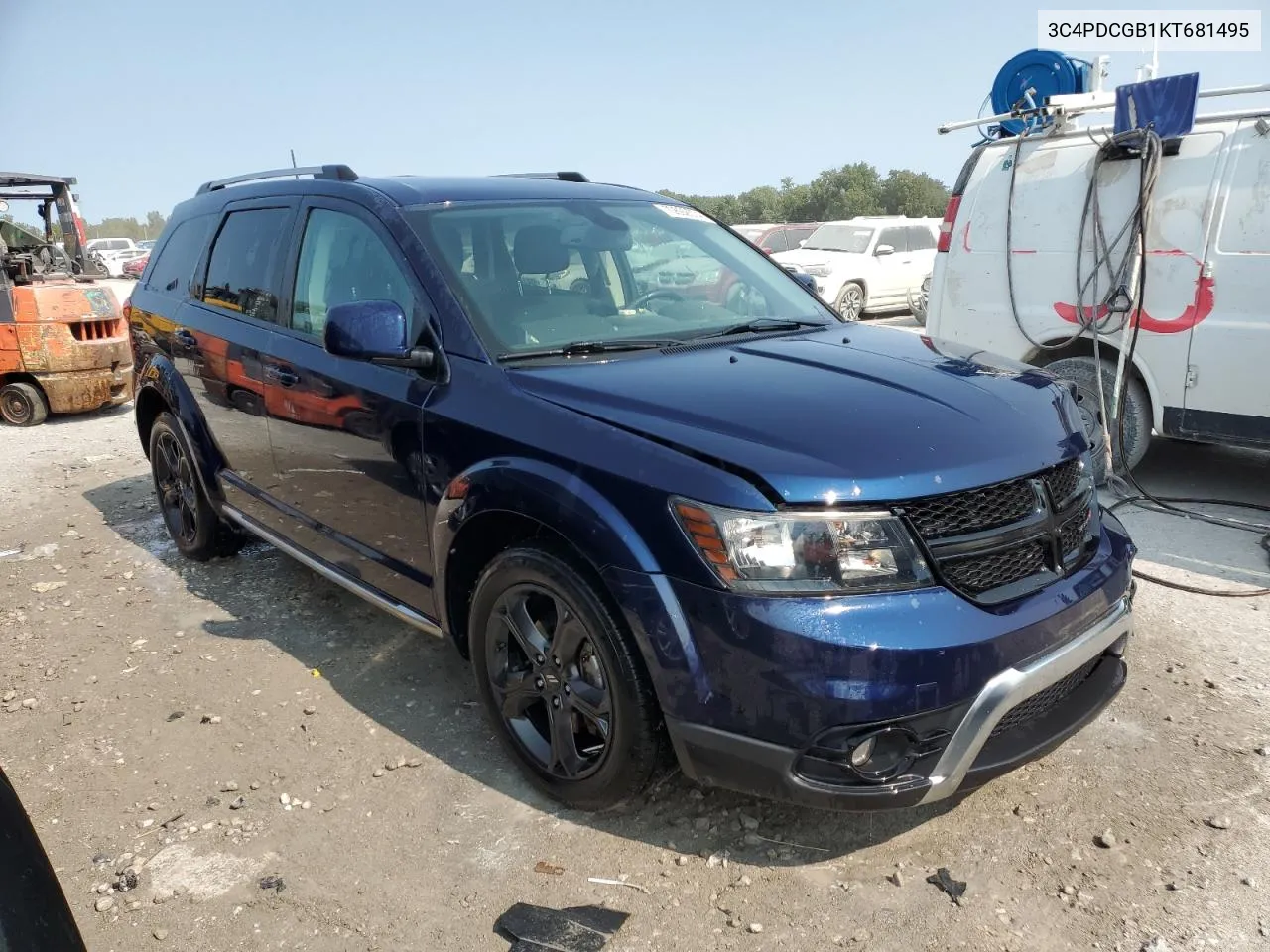 2019 Dodge Journey Crossroad VIN: 3C4PDCGB1KT681495 Lot: 70692674