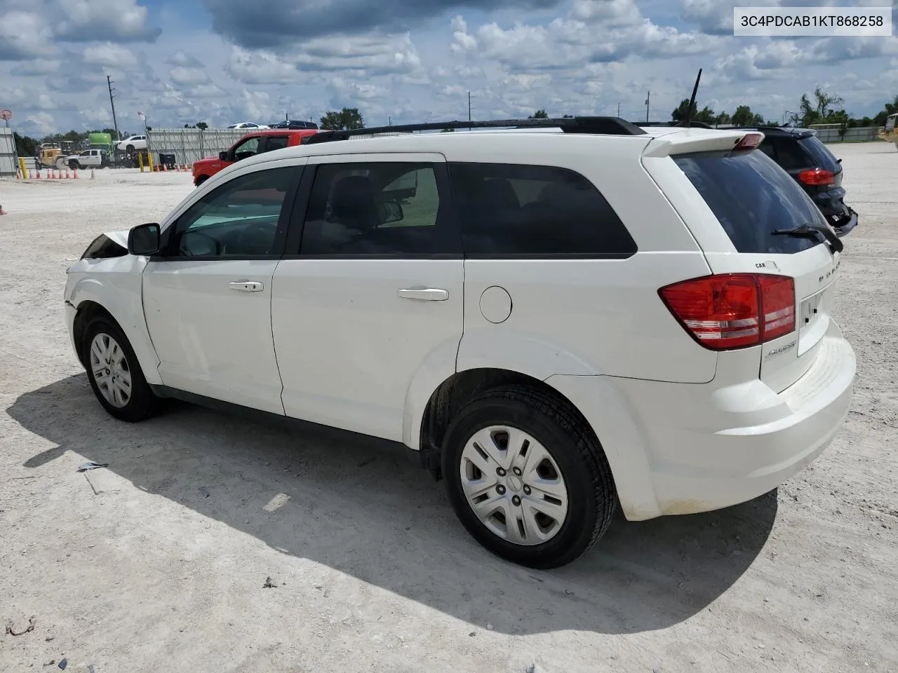 2019 Dodge Journey Se VIN: 3C4PDCAB1KT868258 Lot: 71038604