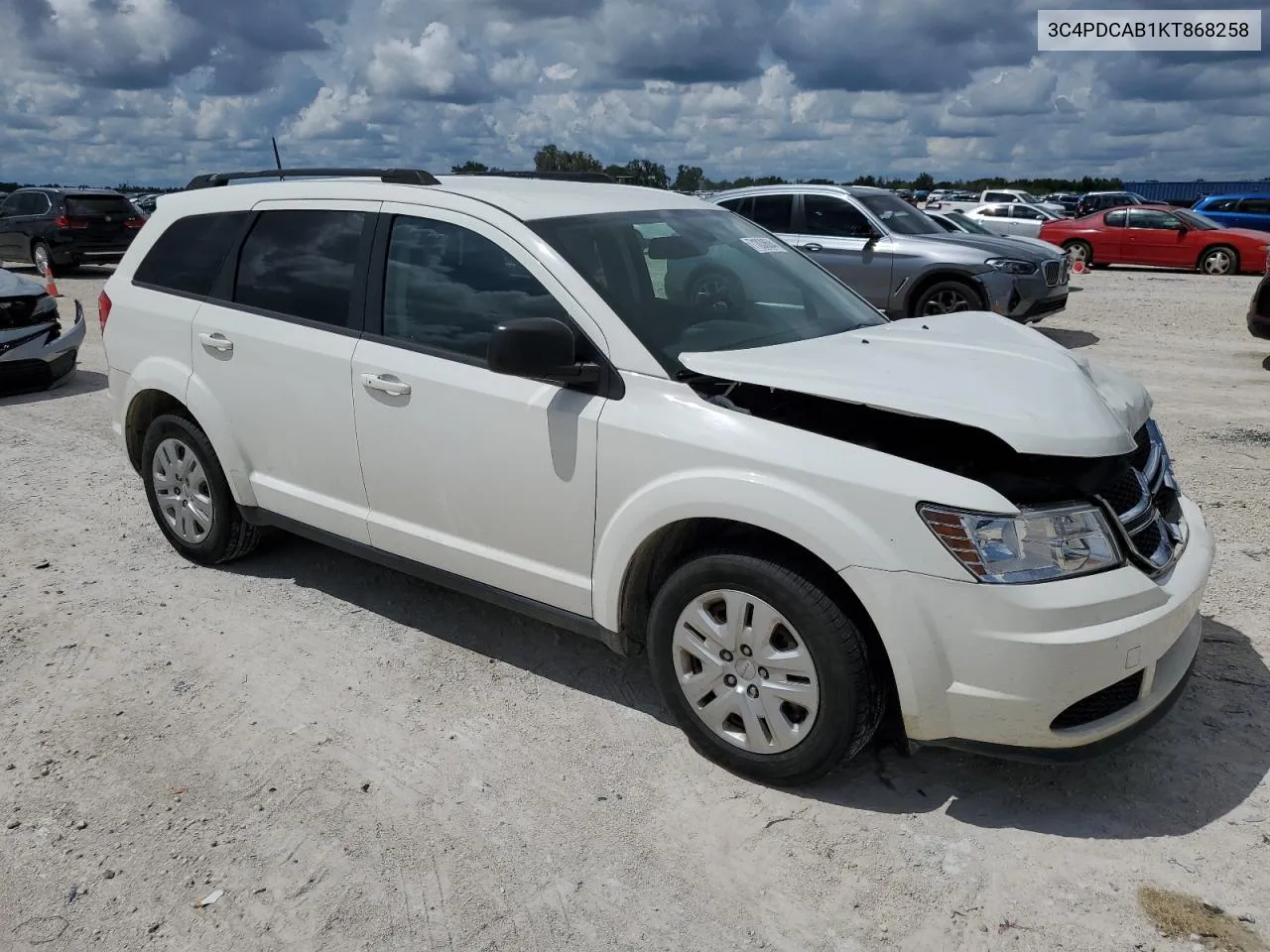 2019 Dodge Journey Se VIN: 3C4PDCAB1KT868258 Lot: 71038604