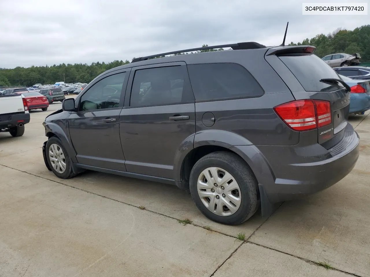 2019 Dodge Journey Se VIN: 3C4PDCAB1KT797420 Lot: 71413224