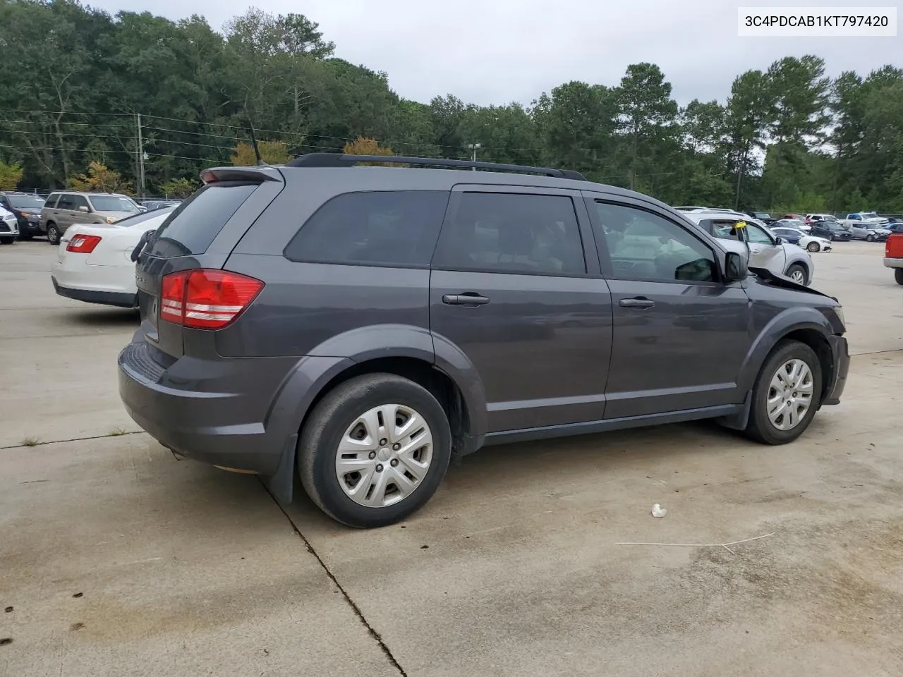 2019 Dodge Journey Se VIN: 3C4PDCAB1KT797420 Lot: 71413224