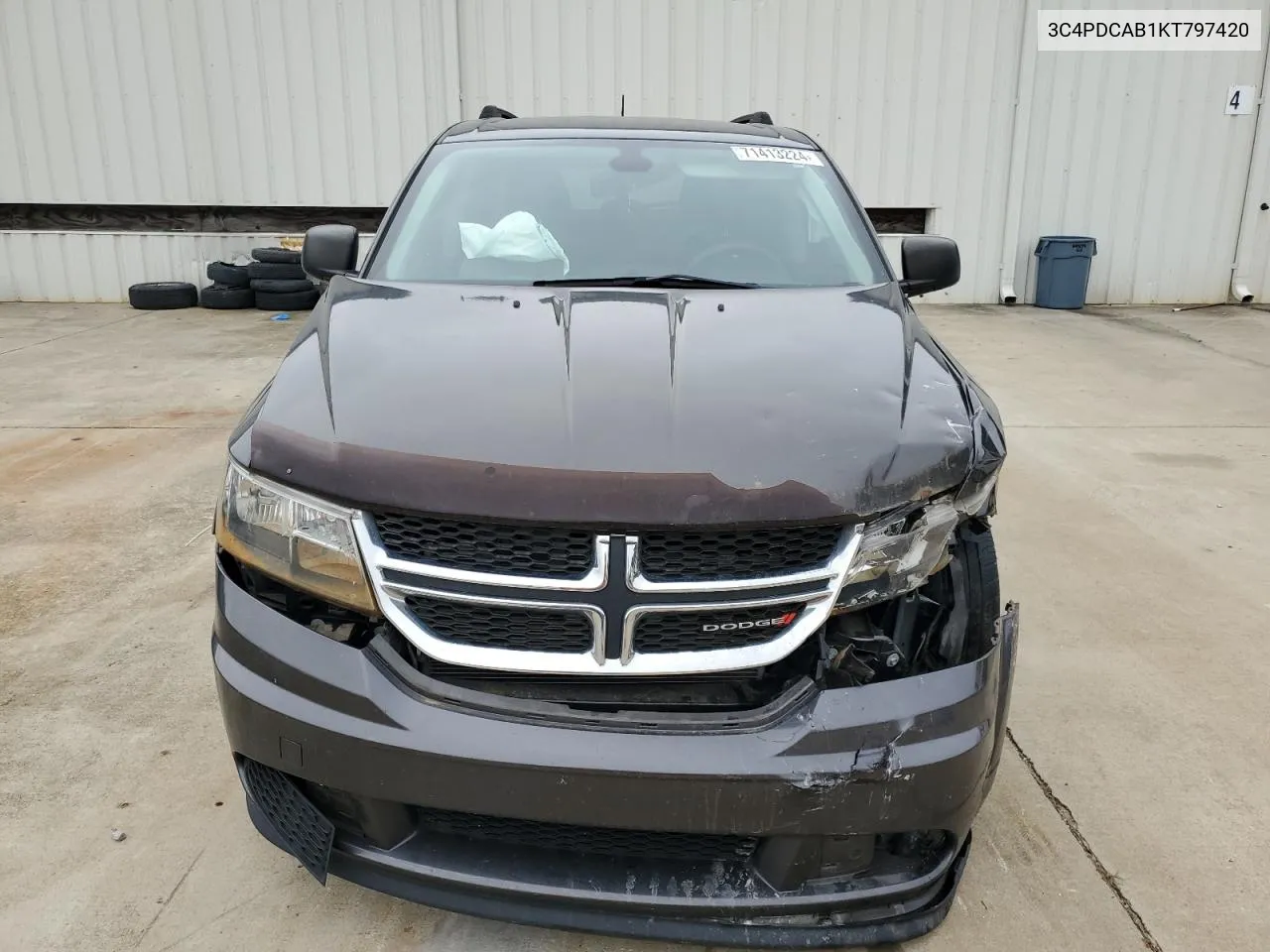 2019 Dodge Journey Se VIN: 3C4PDCAB1KT797420 Lot: 71413224