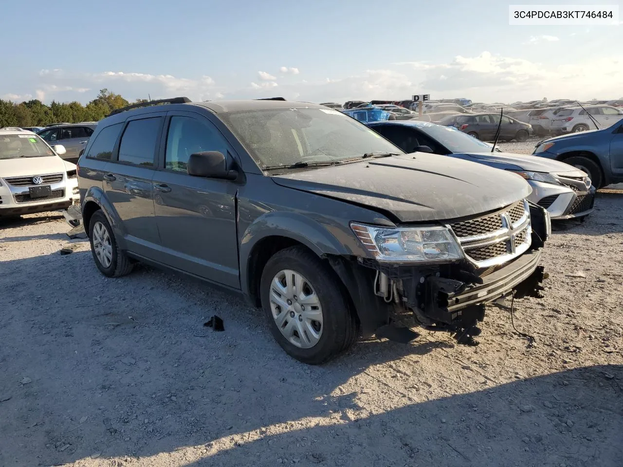 2019 Dodge Journey Se VIN: 3C4PDCAB3KT746484 Lot: 71425054