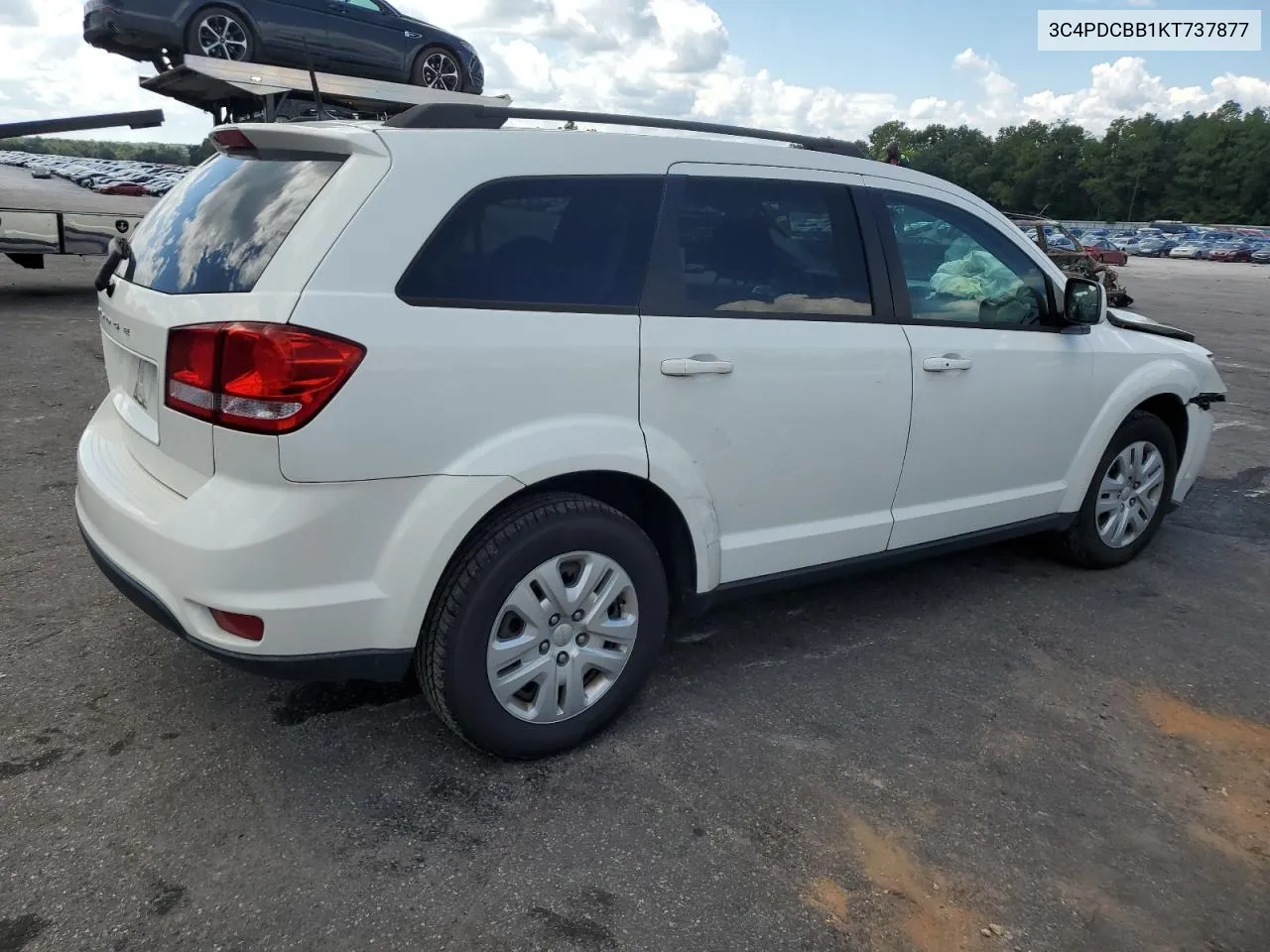 2019 Dodge Journey Se VIN: 3C4PDCBB1KT737877 Lot: 71557594