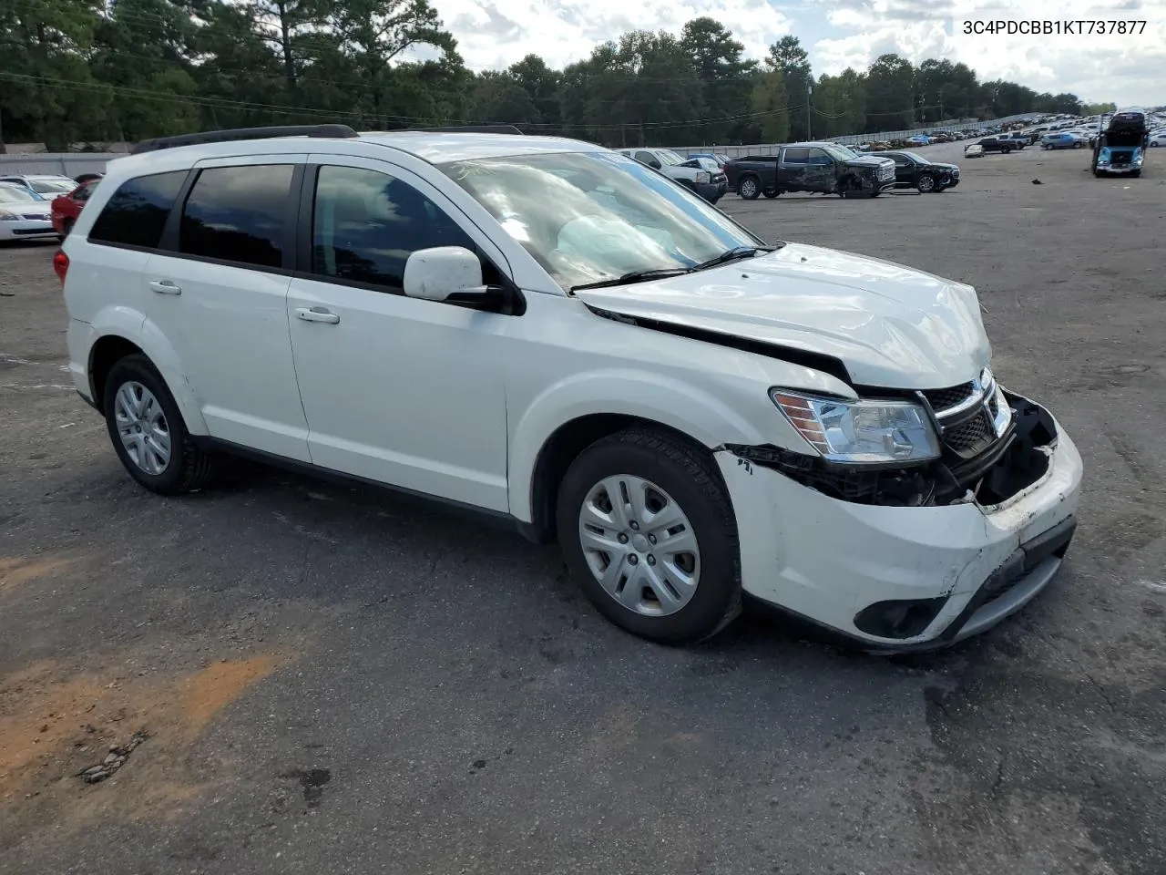 2019 Dodge Journey Se VIN: 3C4PDCBB1KT737877 Lot: 71557594