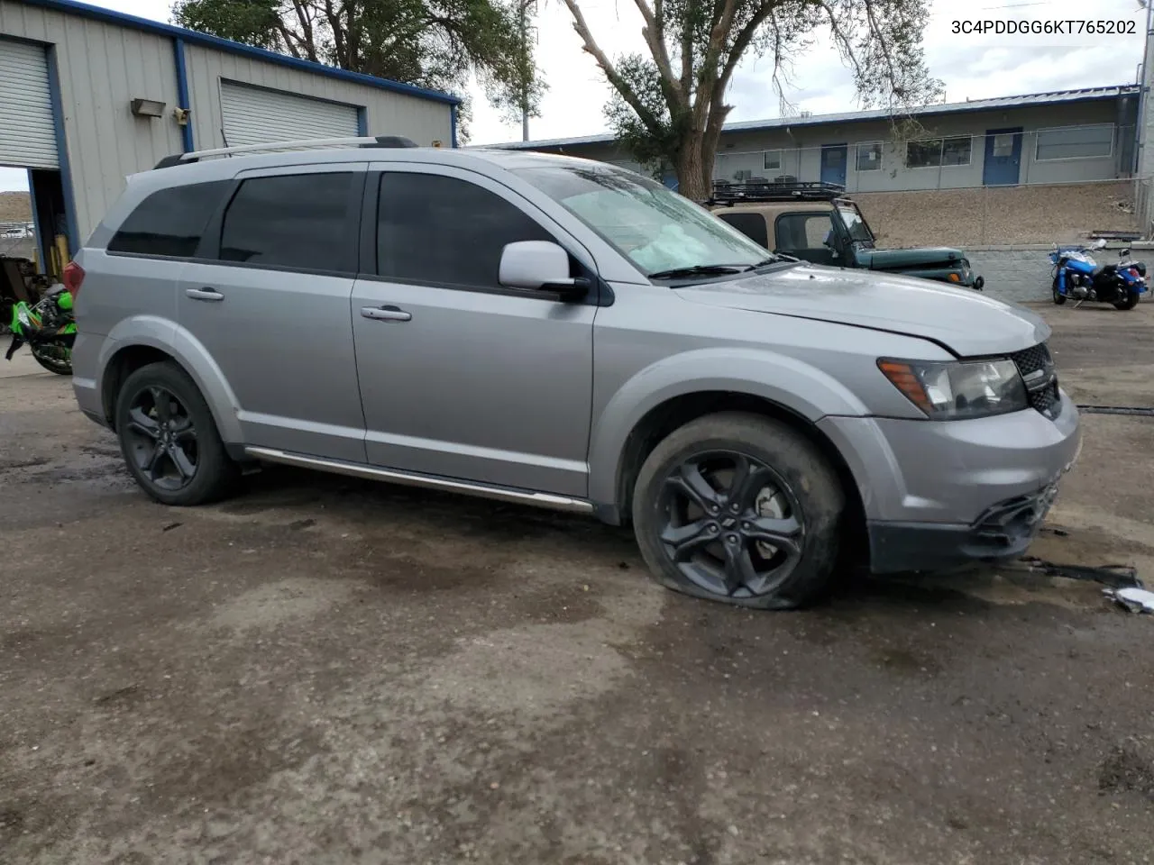 2019 Dodge Journey Crossroad VIN: 3C4PDDGG6KT765202 Lot: 71557614