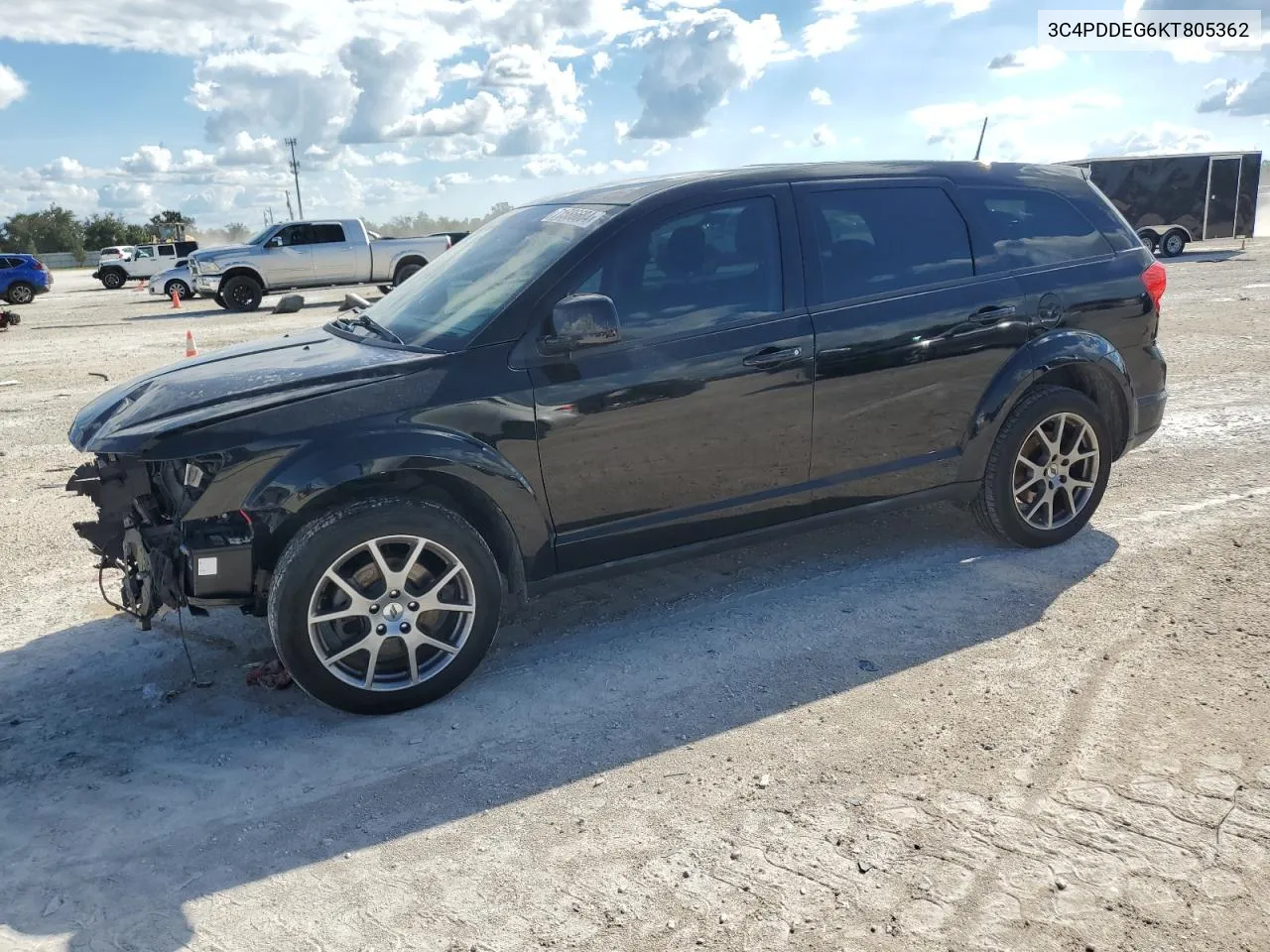 2019 Dodge Journey Gt VIN: 3C4PDDEG6KT805362 Lot: 71586684