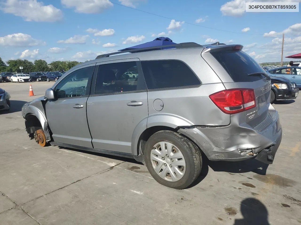 2019 Dodge Journey Se VIN: 3C4PDCBB7KT859305 Lot: 71602774