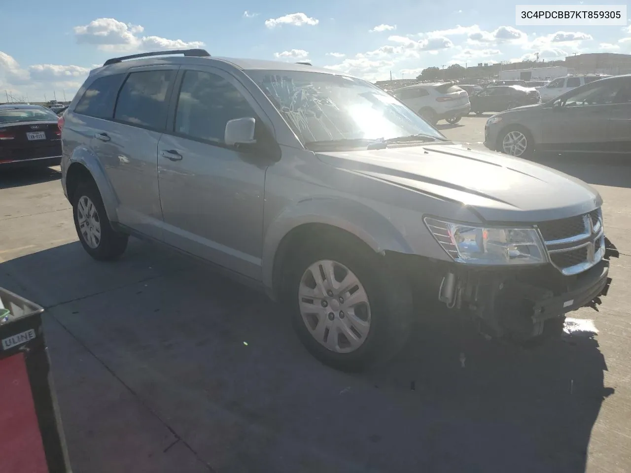 2019 Dodge Journey Se VIN: 3C4PDCBB7KT859305 Lot: 71602774