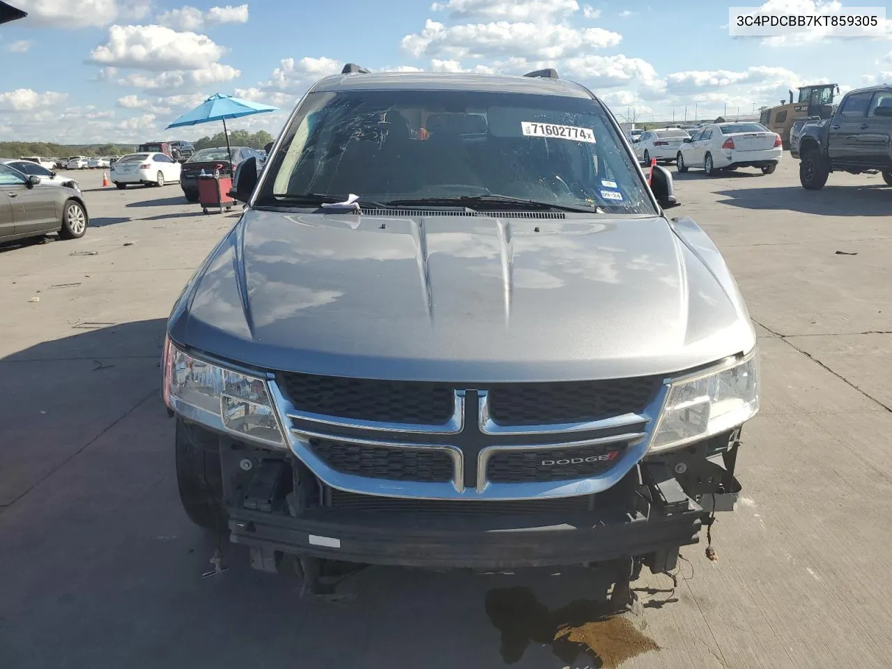 2019 Dodge Journey Se VIN: 3C4PDCBB7KT859305 Lot: 71602774