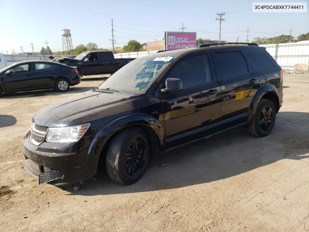 2019 Dodge Journey Se VIN: 3C4PDCABXKT744411 Lot: 71637764