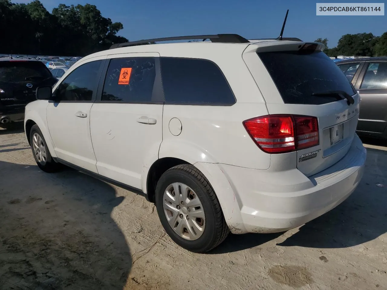 2019 Dodge Journey Se VIN: 3C4PDCAB6KT861144 Lot: 71703944