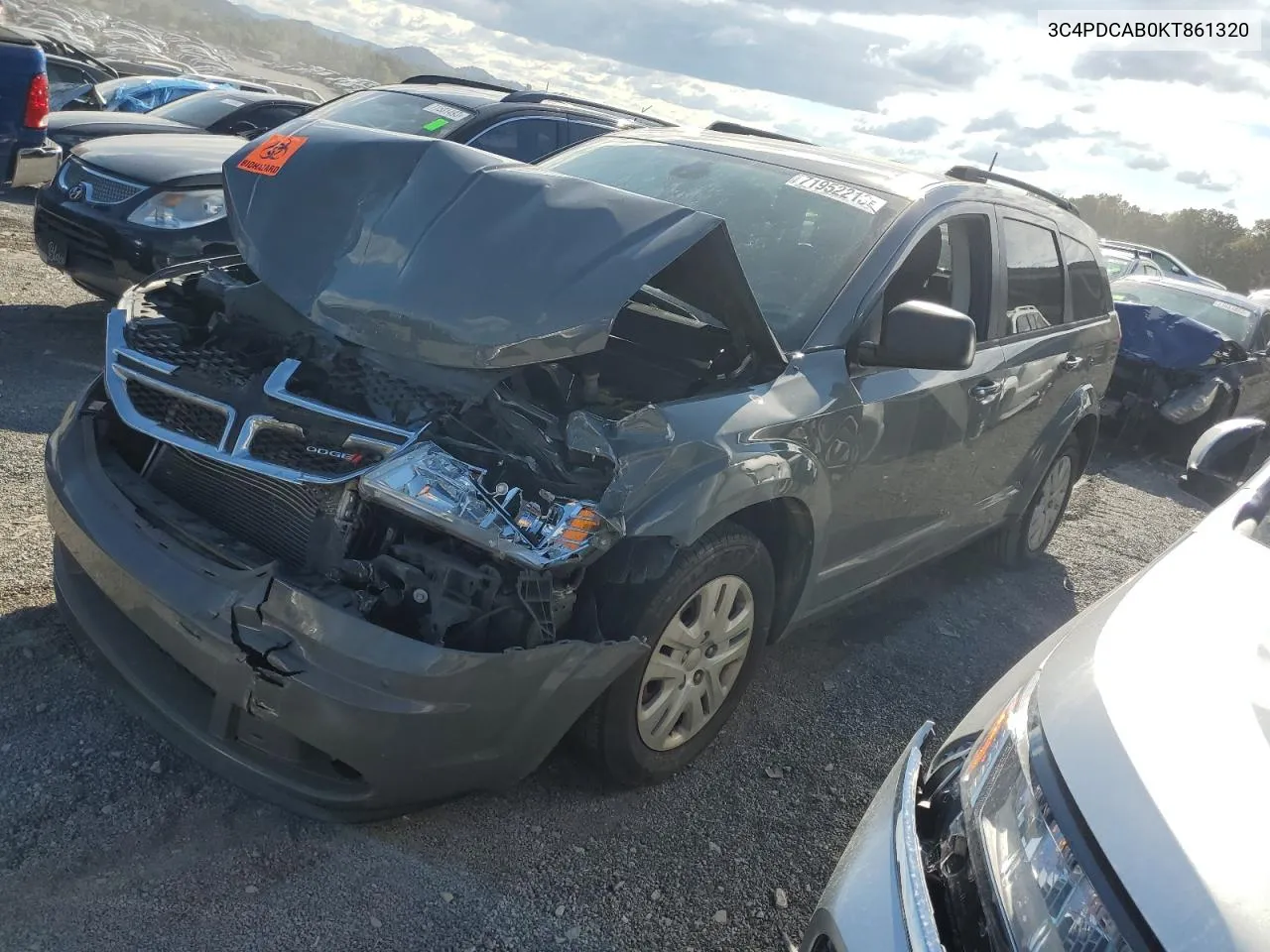 2019 Dodge Journey Se VIN: 3C4PDCAB0KT861320 Lot: 71952213